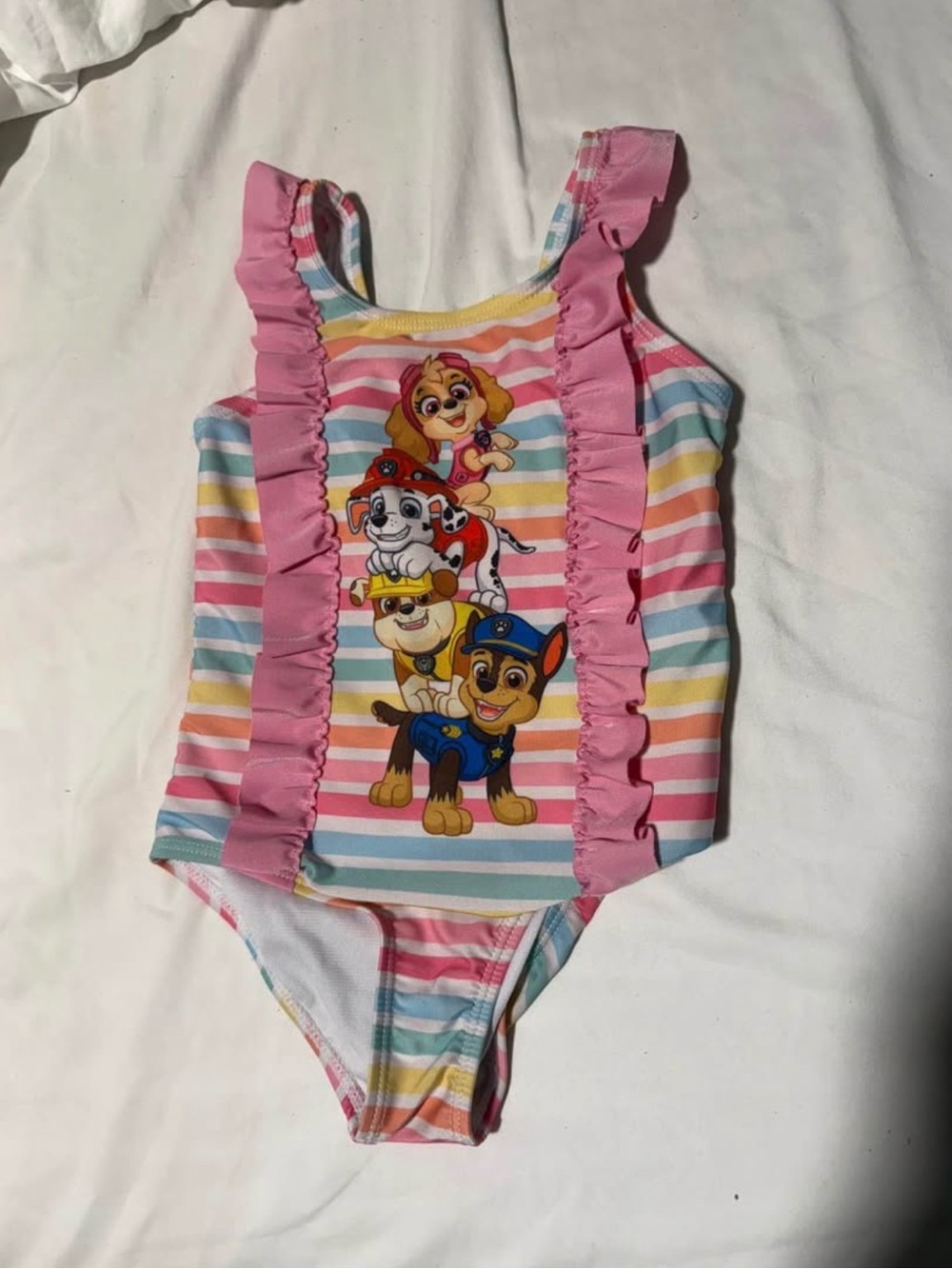 Nickelodeon Kids One Piece Swimwear - Pink, Blue, Yellow, White